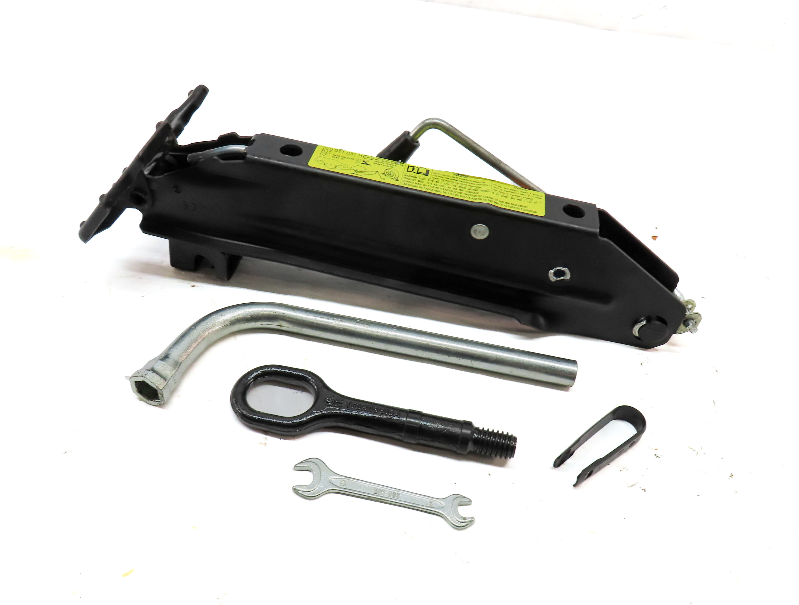 2007-2010 VW/AUDI TOUAREG Q7 EMERGENCY ROADSIDE SPARE TIRE JACK TOOL KIT SET — exact item pictured